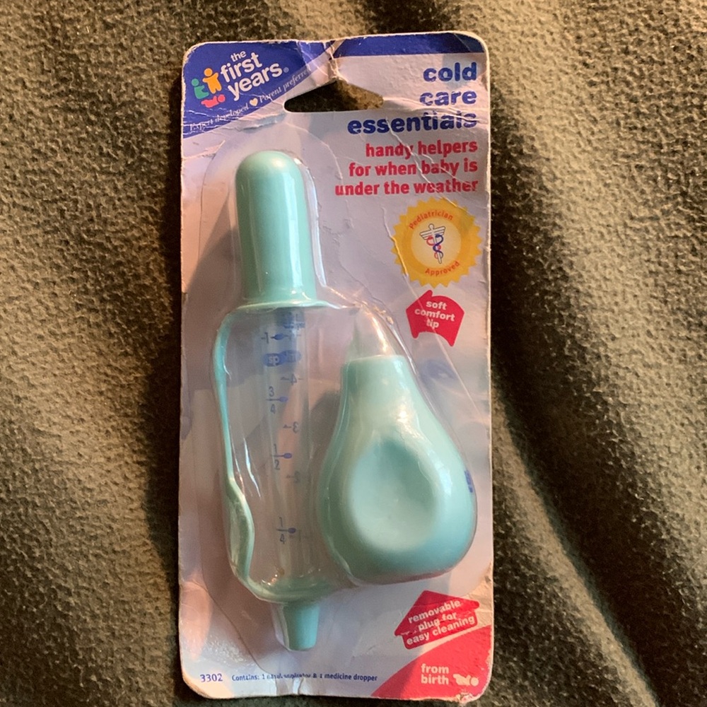NIP The First Years cold care essentials kit. Nasal aspirator & medicine dropper